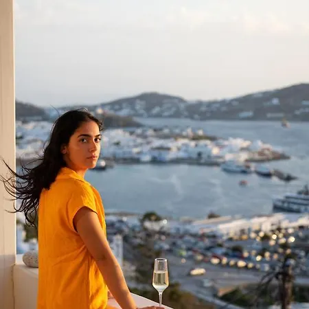 Yalos Mykonos 3 Bedroom Luxury In Mykonos Town With Sea & Sunset View Tagoo (Mykonos)