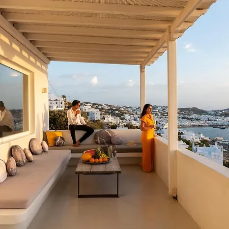 Yalos Mykonos 3 Bedroom Luxury In Mykonos Town With Sea & Sunset View * Tagoo (Mykonos)