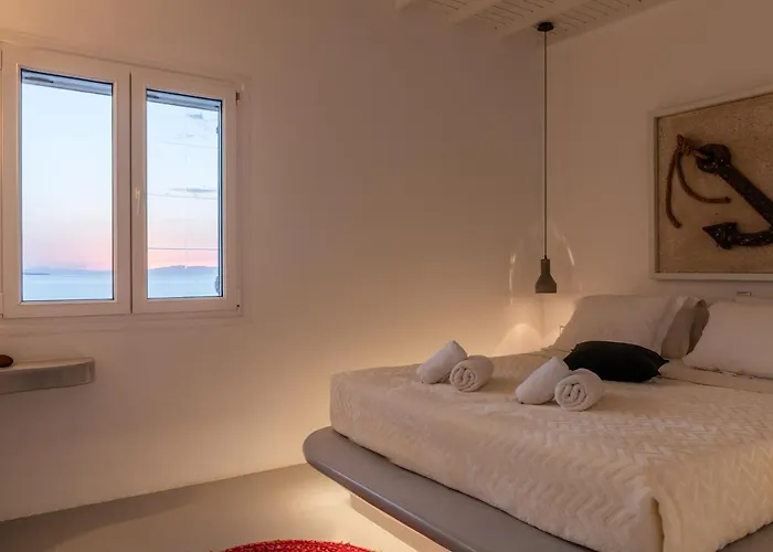 Yalos Mykonos 3 Bedroom Luxury In Mykonos Town With Sea & Sunset View Tagoo (Mykonos)