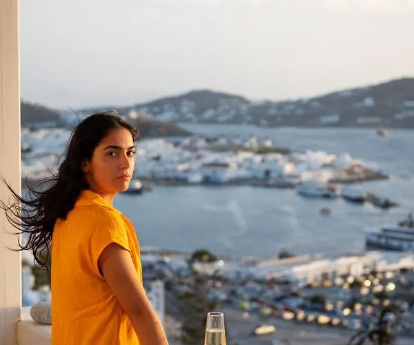 Yalos Mykonos 3 Bedroom Luxury In Mykonos Town With Sea & Sunset View Tagoo (Mykonos)