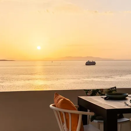 Yalos Mykonos 3 Bedroom Luxury In Mykonos Town With Sea & Sunset View Vila *