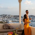 Yalos Mykonos 3 Bedroom Luxury In Mykonos Town With Sea & Sunset View Villa *
