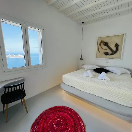 Yalos Mykonos 3 Bedroom Luxury In Mykonos Town With Sea & Sunset View بيت للعطل Tagoo (Mykonos)