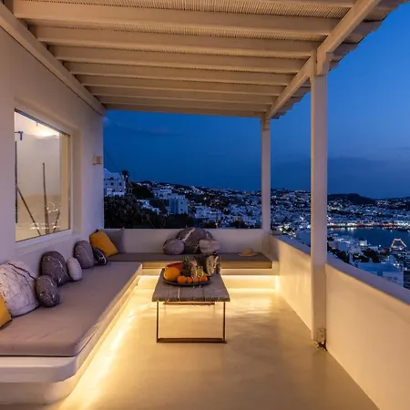Yalos Mykonos 3 Bedroom Luxury In Mykonos Town With Sea & Sunset View Tagou