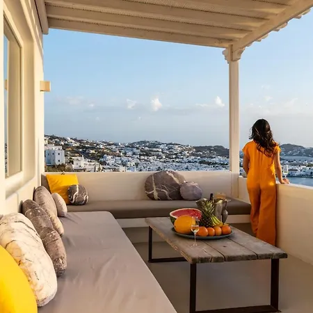 Yalos Mykonos 3 Bedroom Luxury In Mykonos Town With Sea & Sunset View *