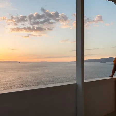 Yalos Mykonos 3 Bedroom Luxury In Mykonos Town With Sea & Sunset View Villa *