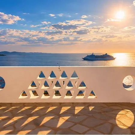 Yalos Mykonos 3 Bedroom Luxury In Mykonos Town With Sea & Sunset View *