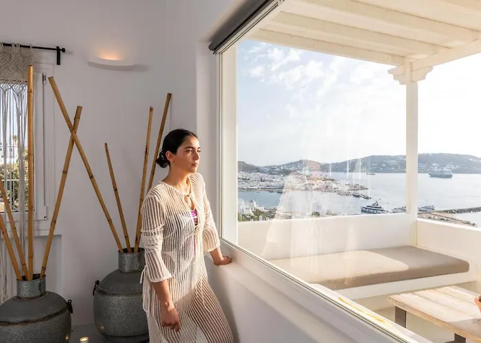 Yalos Mykonos 3 Bedroom Luxury In Mykonos Town With Sea & Sunset View *