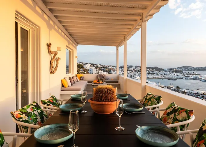 Βίλα Yalos Mykonos 3 Bedroom Luxury In Mykonos Town With Sea & Sunset View Tagou