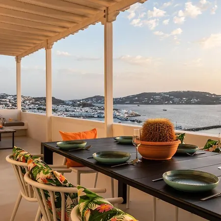 Yalos Mykonos 3 Bedroom Luxury In Mykonos Town With Sea & Sunset View *