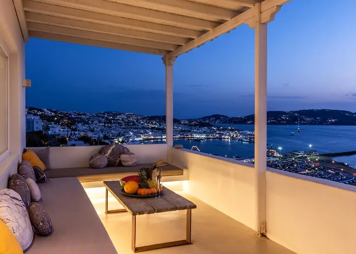 Вилла Yalos Mykonos 3 Bedroom Luxury In Mykonos Town With Sea & Sunset View *